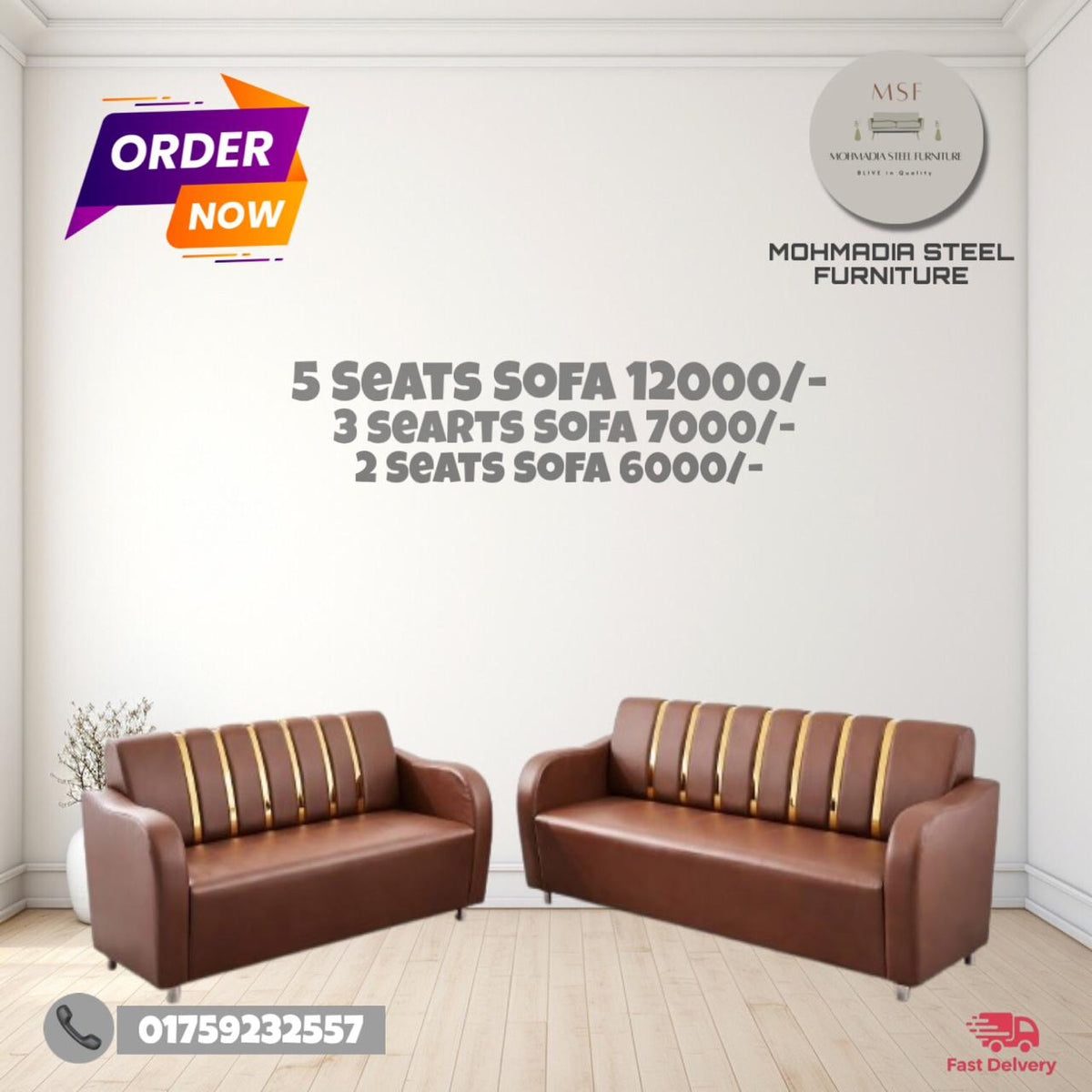 Golden Shik Sofa